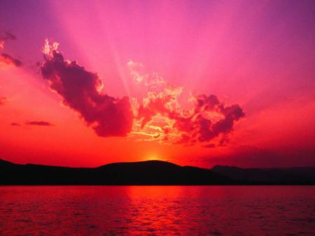 coucher du soleil